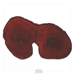 Mesa Resinada de Jantar Sérvia -  Madeira Maciça e Pés de ferro 1,15 X 0,70