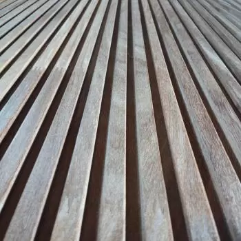 Revestimento Painel Ripado 1,5 x 1,0 -  Cumarú  Champanhe Cerne Extra( Valor m²)