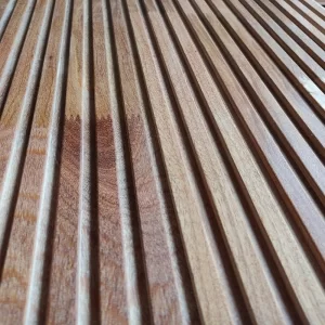 Revestimento Painel Ripado 1,5 x 1,0 -  Cumarú  Champanhe Cerne Extra( Valor m²)