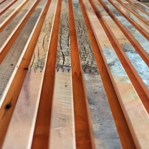 Revestimento Painel Ripado Rústico -  Peroba Rosa Demolição ( Valor m²)