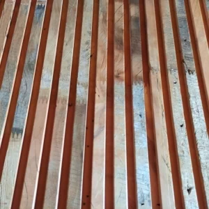 Revestimento Painel Ripado Rústico -  Peroba Rosa Demolição ( Valor m²)