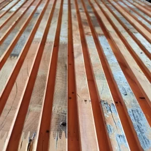 Revestimento Painel Ripado Rústico -  Peroba Rosa Demolição ( Valor m²)