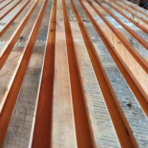 Revestimento Painel Ripado Rústico -  Peroba Rosa Demolição ( Valor m²)