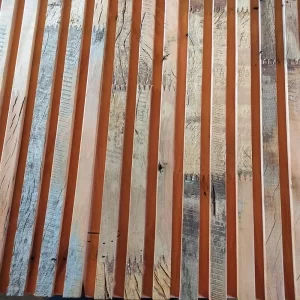 Revestimento Painel Ripado Rústico -  Peroba Rosa Demolição ( Valor m²)