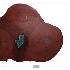 Mesa Resinada de Jantar Atenas -  Madeira Maciça e Pés de ferro 1,45 X 1,00